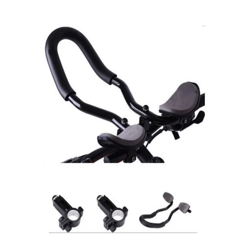 Bike Rest Handlebar Mountain Bike Handlebar Aluminum Handlebar Integrated Grip Triathlon Highway Extension Bracket