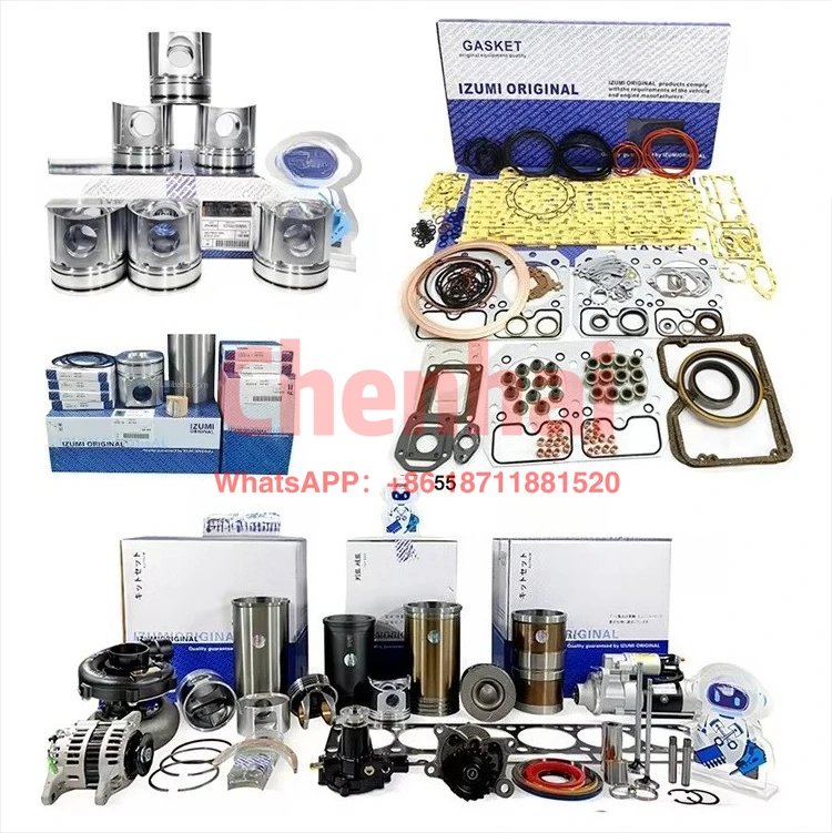 IZUMI ORIGINAL S6D155 Overhaul Rebuild Kit S6D155  Engine Parts for KOMATSU