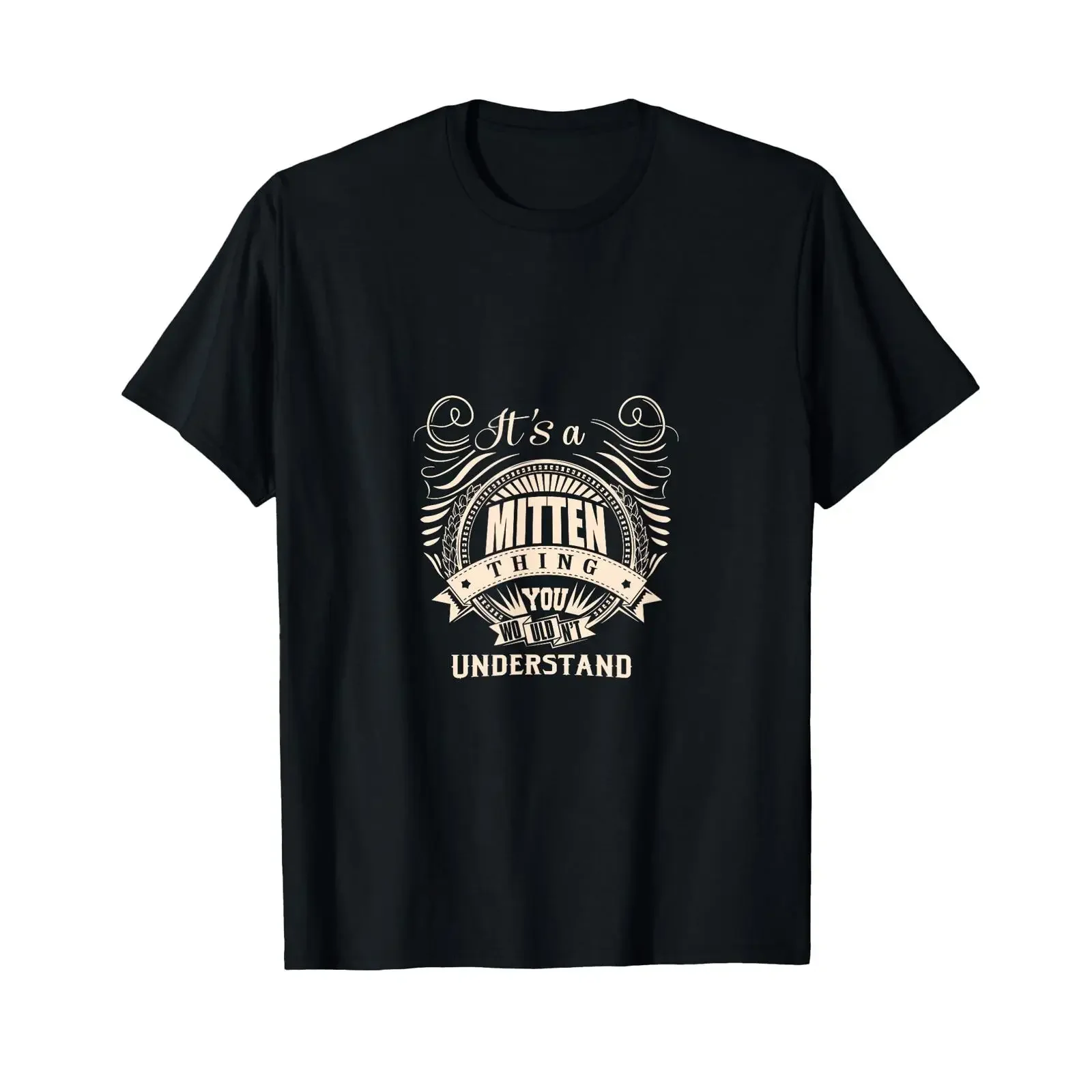 It's ONE mitten gift T shirt vintage Washed Versatile Slightly graphic Stretched Stylish Unisex fashion homme designer clothes
