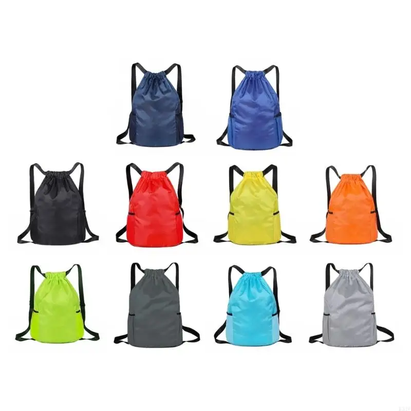2025 Nuovo zaino con coulisse capacità Borsa da palestra impermeabile in tessuto Oxford per l'escursionismo