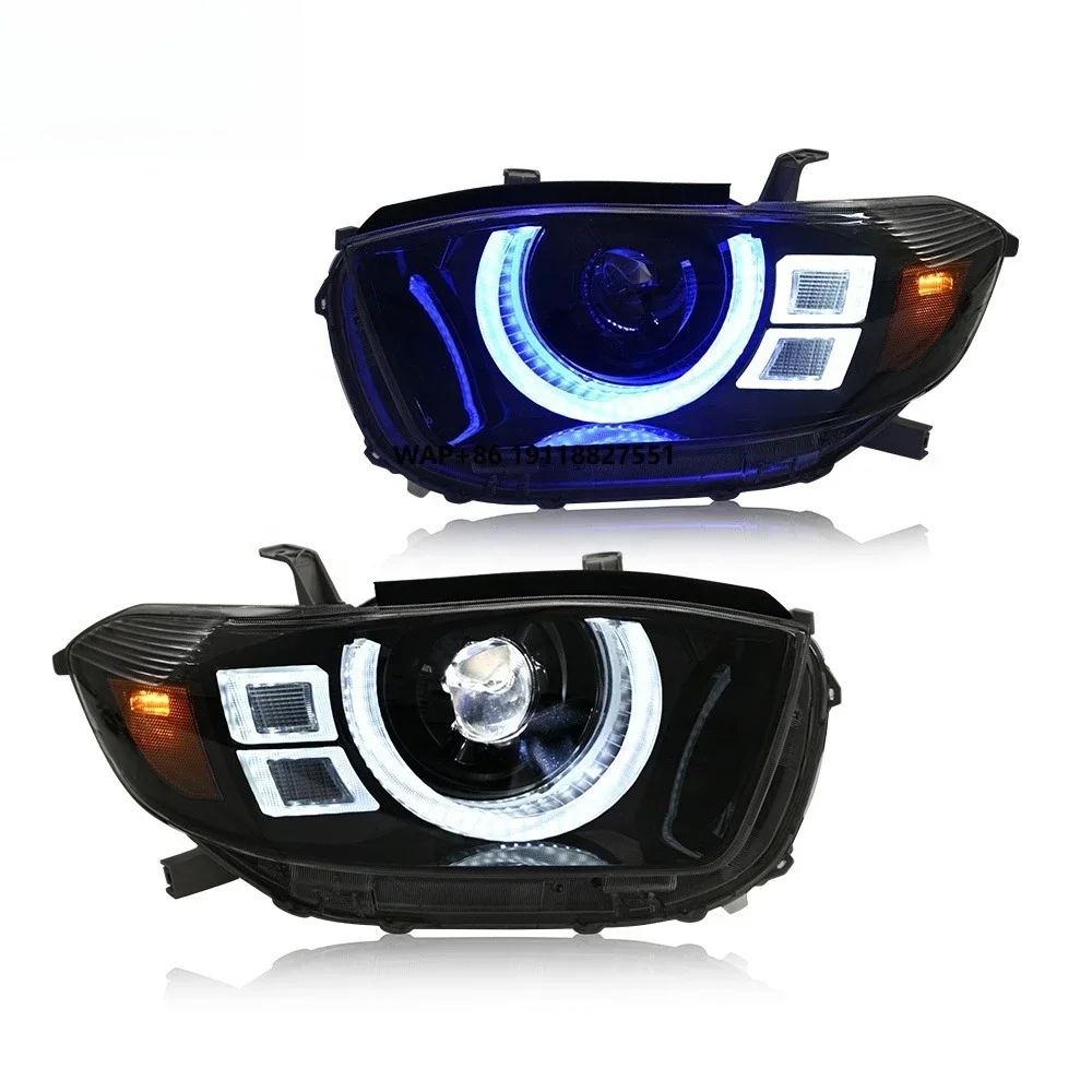 TT-ABC Factory Customized Led Headlights for 2008-2010 Toyotas Highlanders LED Headlights DRL Sequential Turn Signal