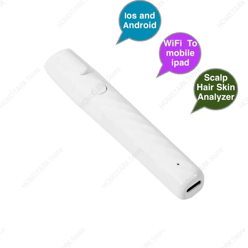 Wireless Smart Scalp Analyzer, Egg‑Shaped Enlarged Design Wifi Camera Compatible with Android iOS Mobile Inspection Tool