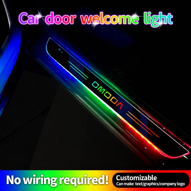 

Автомобильный стример, порог педали, светодиодная лампа, внутренняя атмосфера, модификация света для CHERY OMODA 5 JAECOO 5 J7 2024 2025