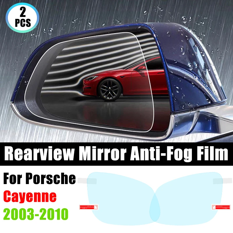

Rearview Mirror Film 2 PCS For Porsche Cayenne 955 957 2003-2010 2004 2005 Anti Fog Rain Waterproof Full Cover Car Accessories