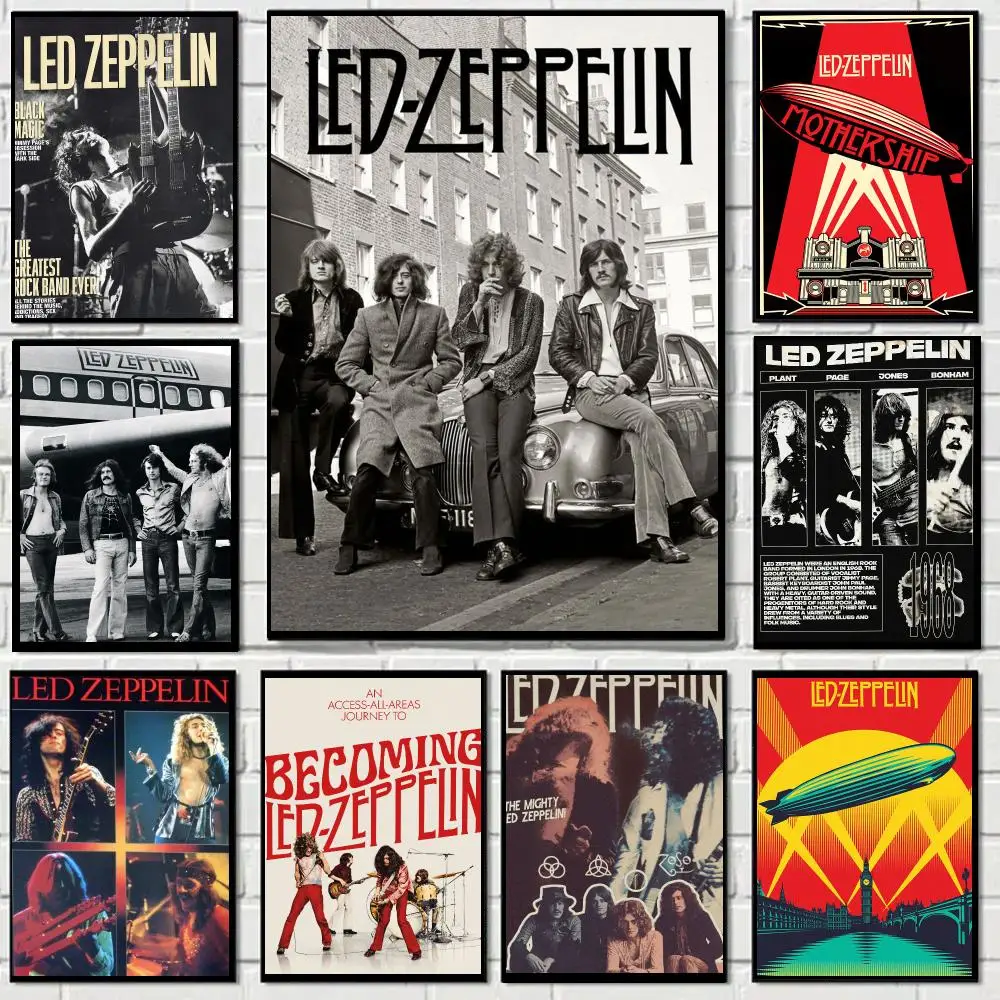 Led Zeppelin band Poster Art HD Advanced Aesthetic Printing Paper Wall Art for Living Room Home Decor