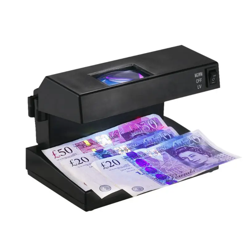 UV Currency Banknote Money Detector Currency Checker with Magnifier