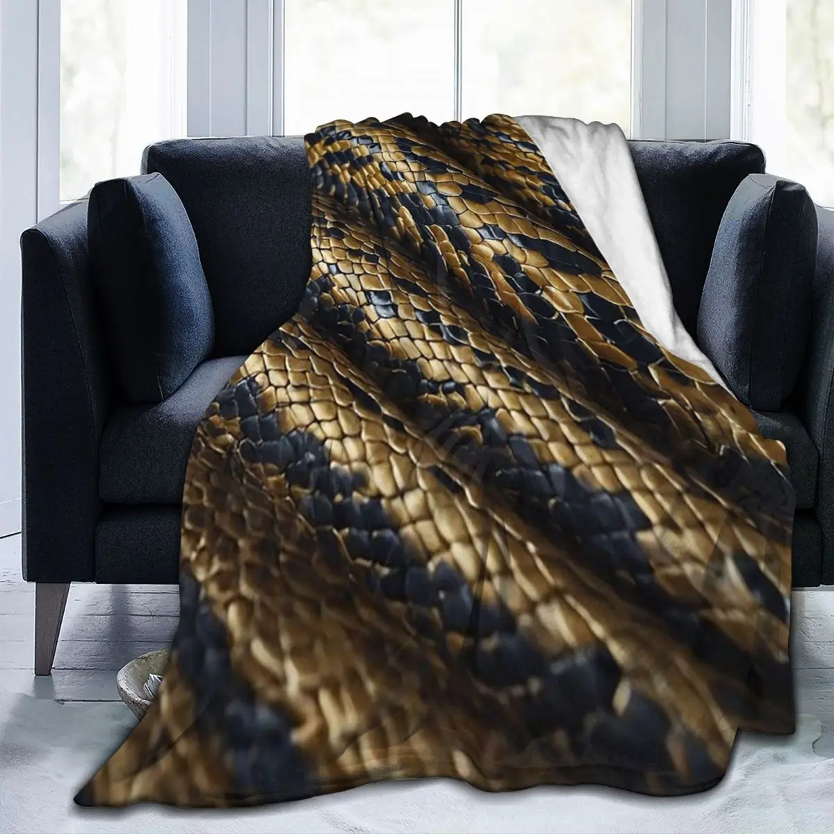 

Змеиная кожа в черных и коричневых тонах, одеяла, фланелевое одеяло для дивана, супер мягкое одеяло для дома, путешествий, покрывало, одеяло