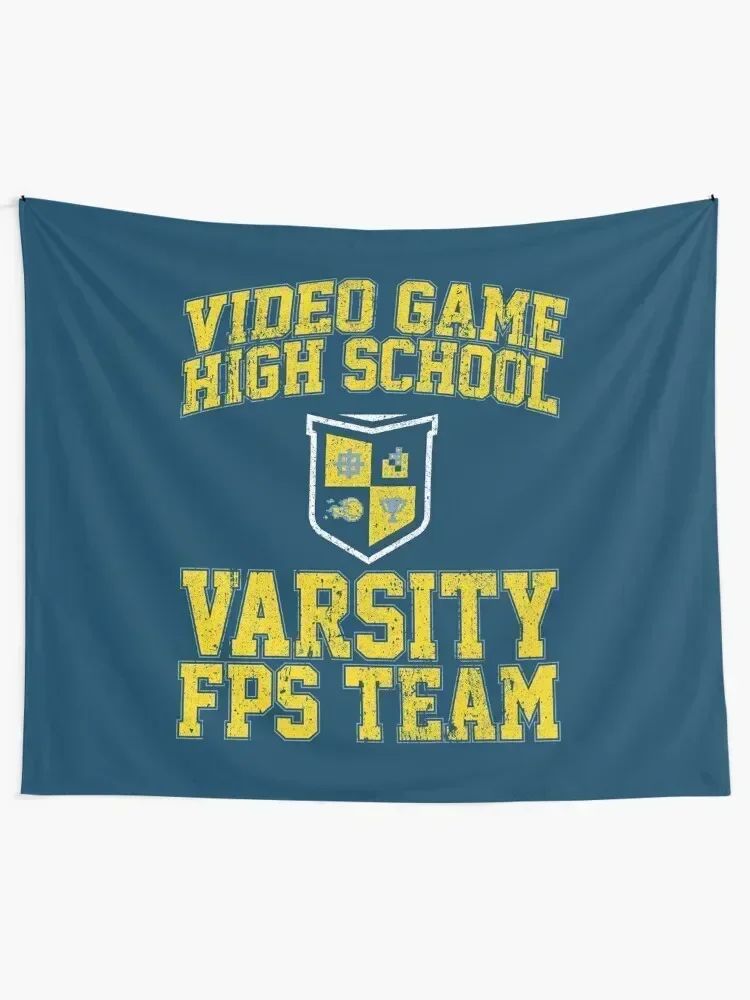 Video Game High School Varsity FPS Team Tapestry Bedrooms Decorations Wall Hangings Decoration Tapestry