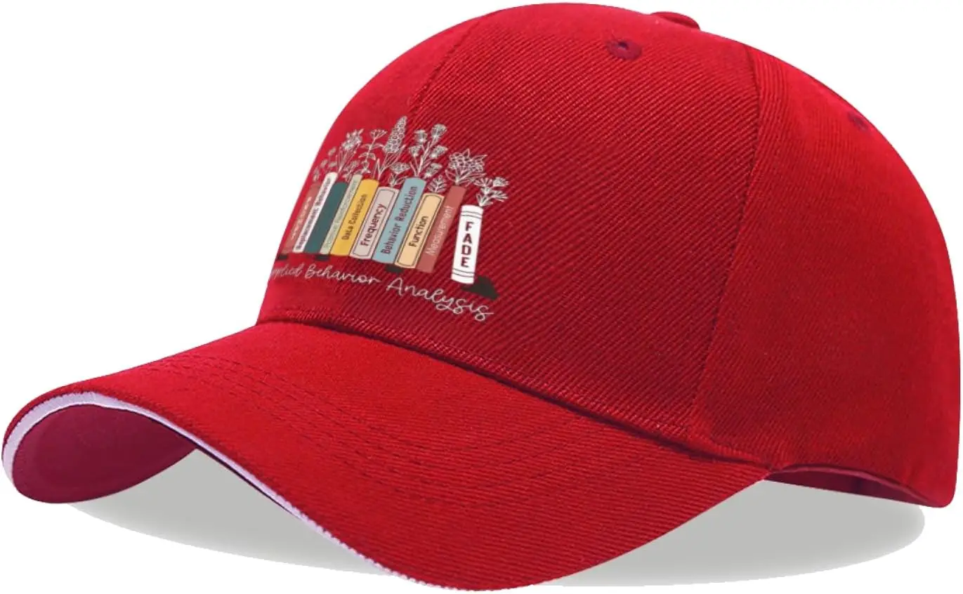 ABA Therapy Floral Blue Wildflower RBT Behavior Therapist for Men Women Baseball Cap Funny Gifts Trucker Hat