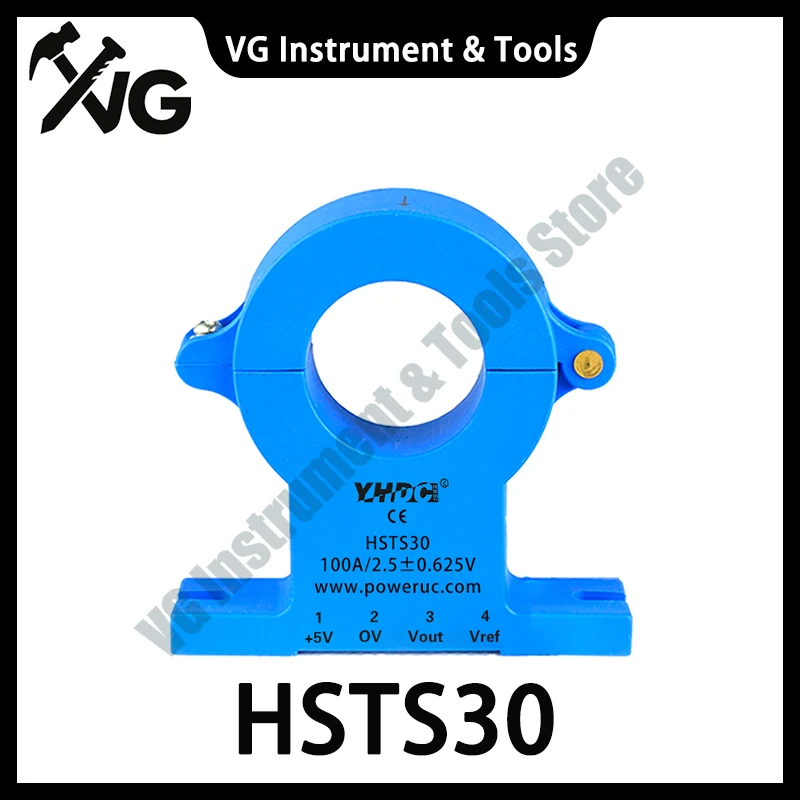 New HSTS30 Input ±100A ±300A ±500A ±600A ±800A ±1000A Output 2.5±0.625V Supply Voltage +5V 1% Hall Split Core Current Sensor
