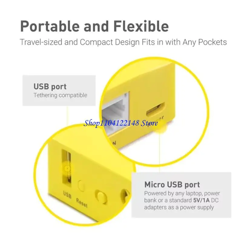 P9FA INet-MT300N-V2 Travel Router Featuring Simple Installation and WiFi Hotspot