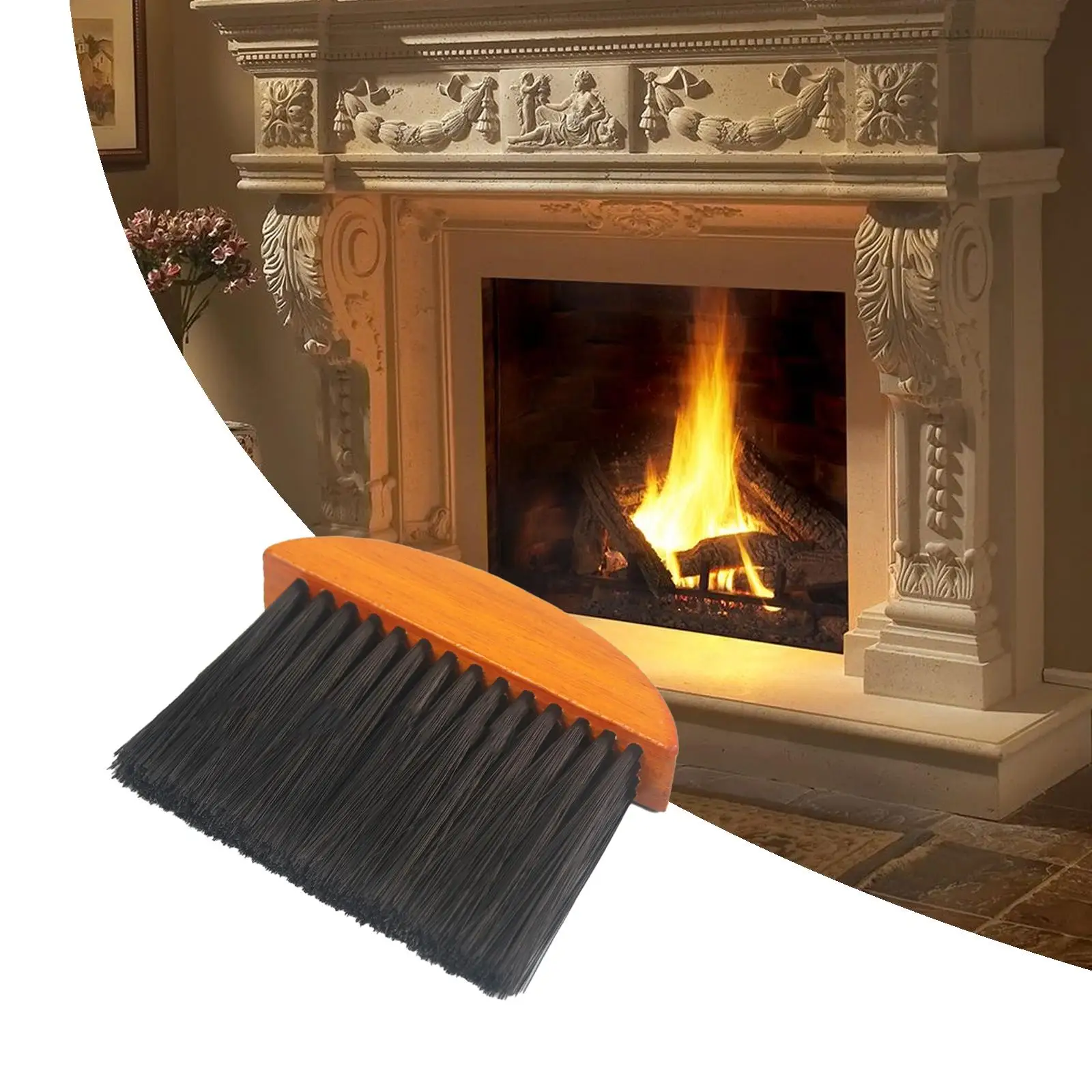 Fireplace Brush Stoves Brush Flexible Wear Resistant Portable Dust Cleaning Brush for Firewood Fireplace Barbecues Sofa Kitchen