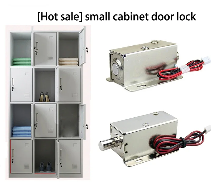 12V or 24V DC mini electric metal small bolt lock magnetic for drawer locker cabinet