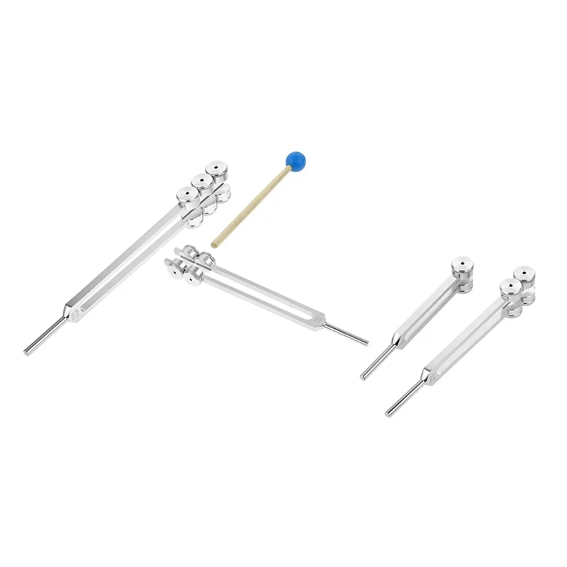 A95Q-8Pcs شوكة ضبط 32/48/64/128 هرتز مع مطرقة لاختبار الجهاز العصبي علاج شفاء الصوت الرعاية الصحية #5