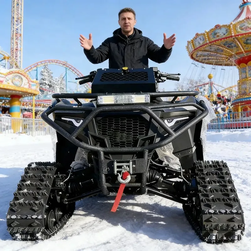 Customized Versatile ATV Snowmobile High Performance Fuel-Saving Gas Snowmobile For All-Terrain Winter Riding Trips