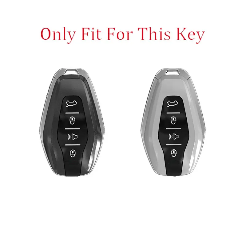 1pc Alloy Car Smart Remote Key Case Cover Protector Shell For Chery Jetour X70 X70plus X70m X90plus X95pro Keychain Accessories