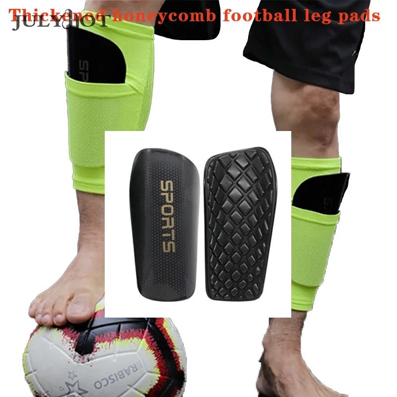 

1Pair Football Shin Pad Wear-resistant Shock Absorbing Leg Protector Portable Soccer Training Shank Board Shin Guards Pads