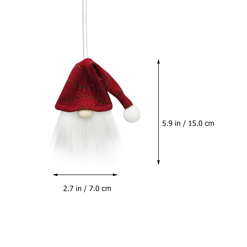 

6Pcs Christmas Hanging Gnome Wine Bottle Covers Fine Craftsmanship Xmas Ornaments for Holiday Party Banquet Decoration