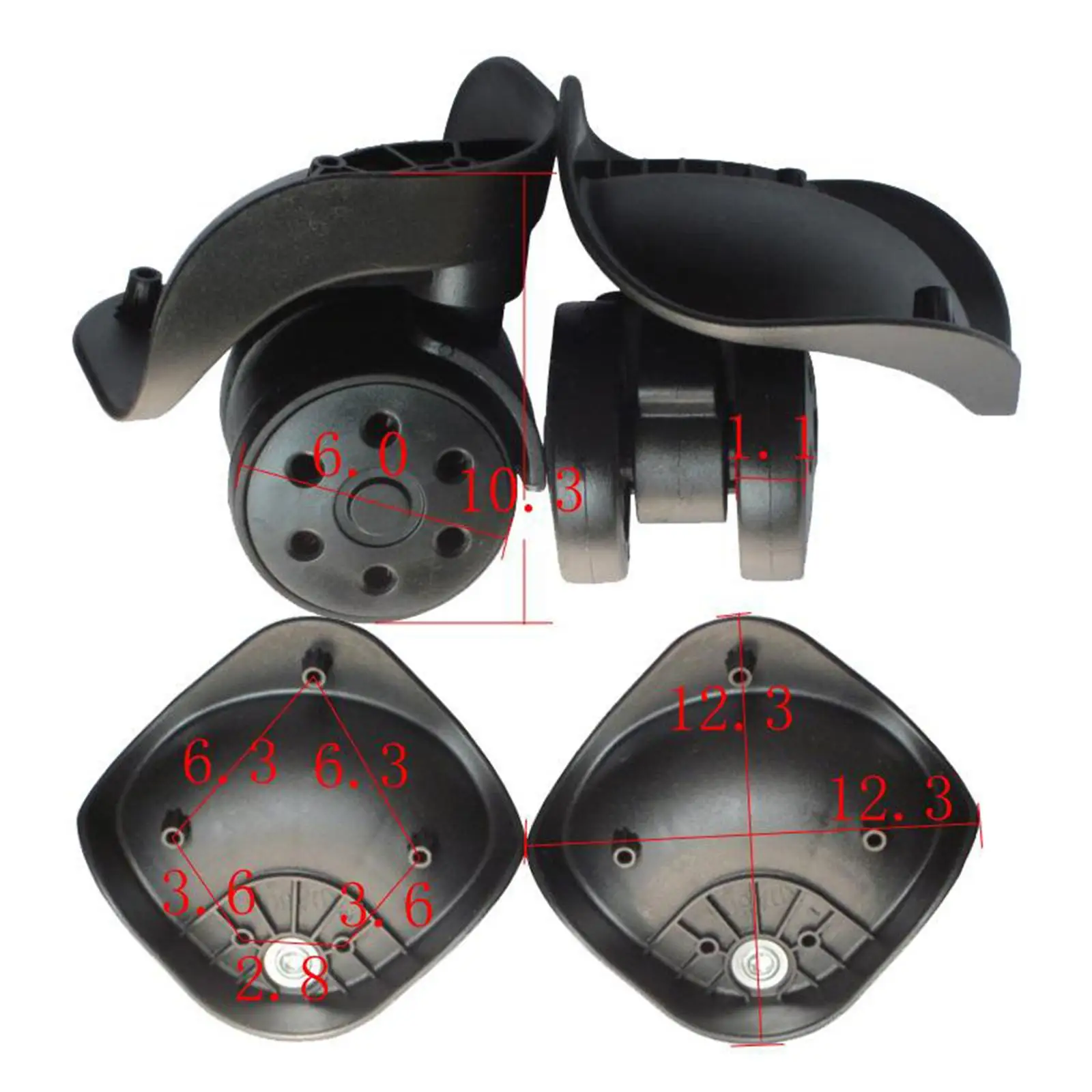 استبدال حقيبة الأمتعة بعجلات دوارة 360 درجة - مقاس كبير #6