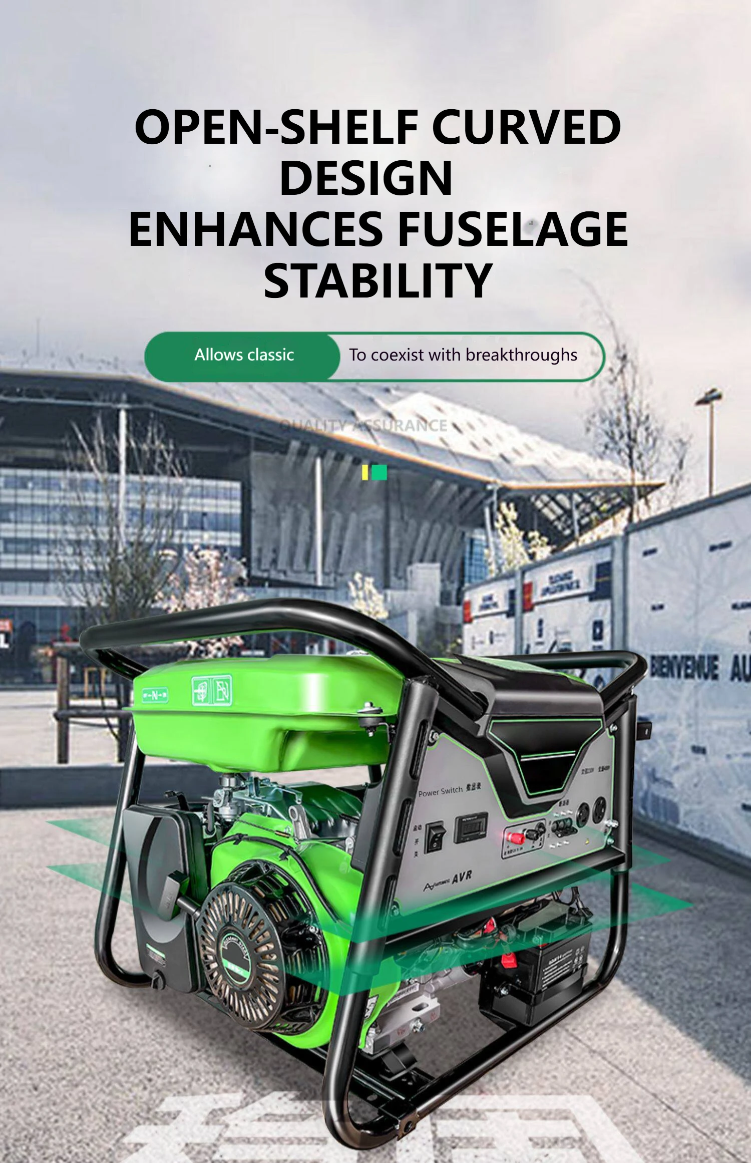 HENITUER DS5500VE3 Open-frame  Generator High Efficiency  Low Fuel Consumption  Stable Voltage Output