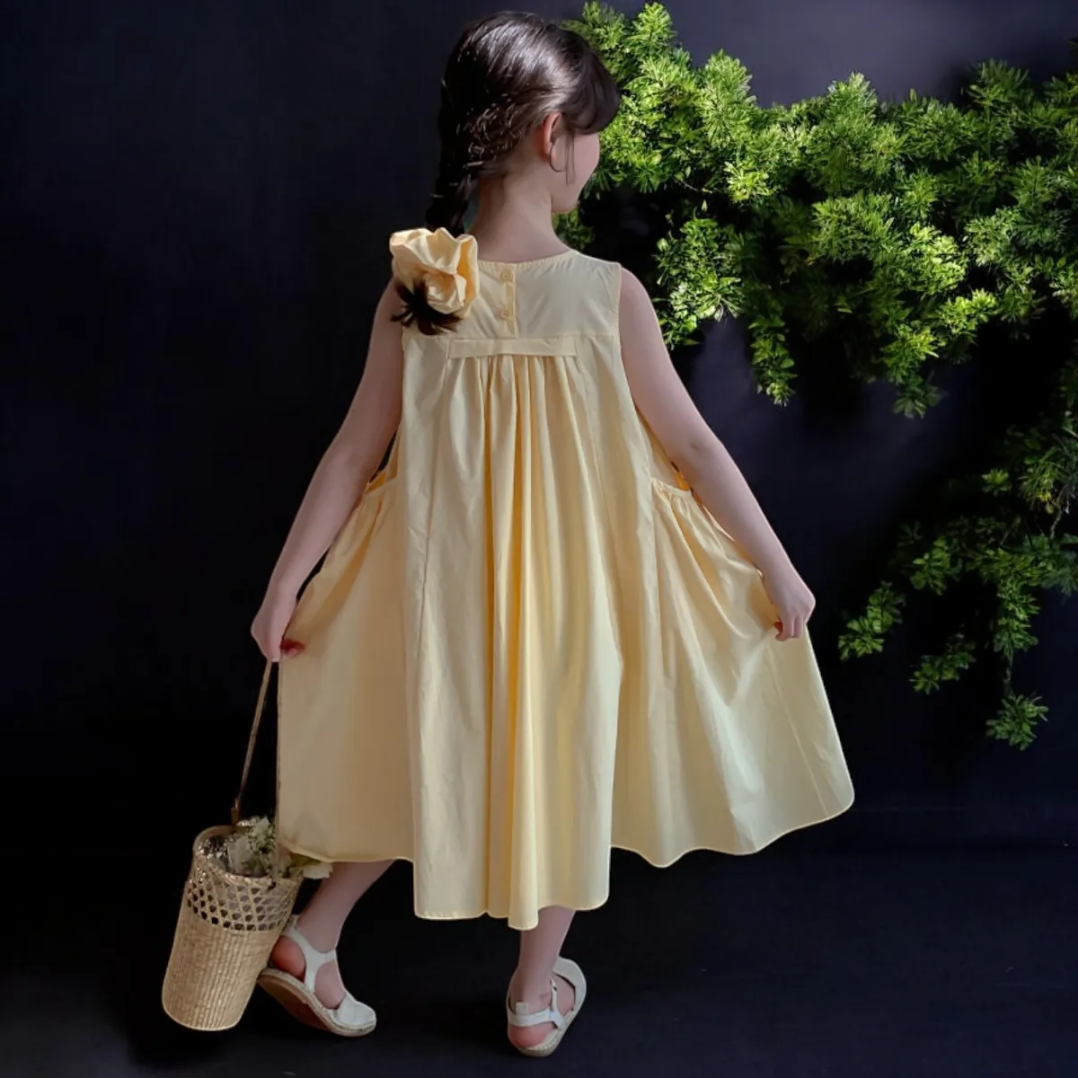 Baby Kids Cotton Dresses for Girls Outfits Teens School Dress Summer  Sleeveless Children Princess Costumes 5 7 9 10 11 13 Years - AliExpress 1501