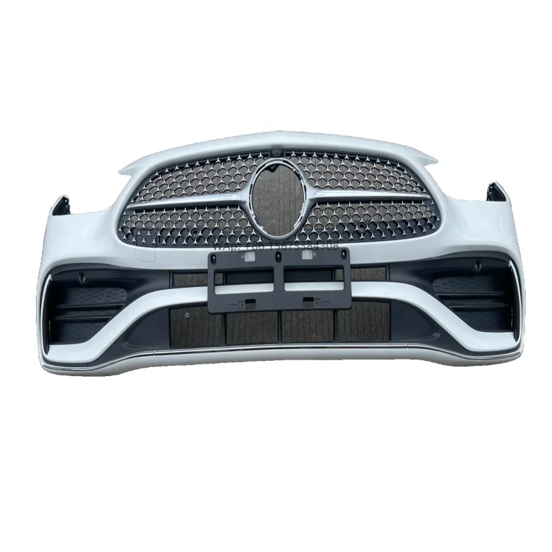

The New High Quality C-series W206 Front Sports Style Bumper Surrounds the bar Center Mesh air Intake Grille for