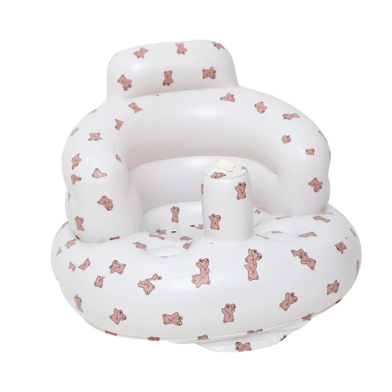 Asiento inflable plegable portátil para bebé, para alimentación y baño, sofá inflable para bebé
