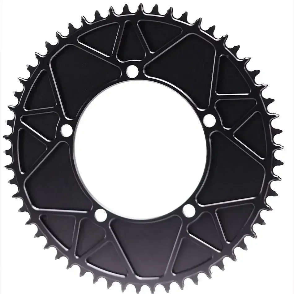 PASS QUEST Fixed Gear 130BCD Five Claws AERO  Road Bike Narrow Wide Chainring 46-58T Chainwheel