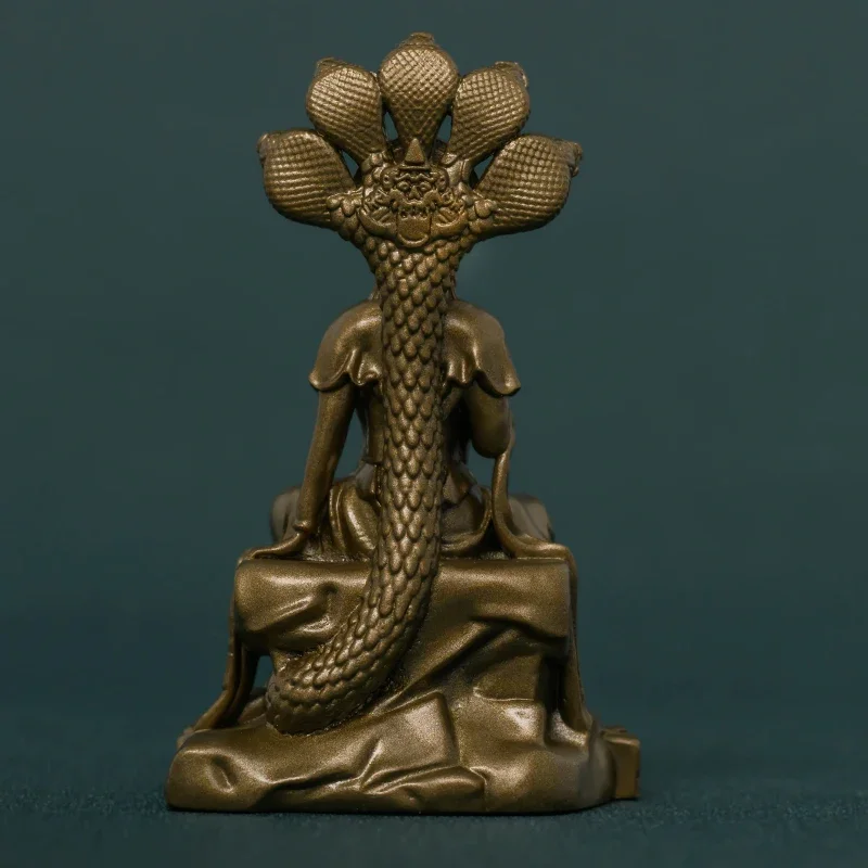 Nagarjuna statue The five-headed snake Avalokitesvara Home worship Buddha decoration