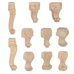 European Style Solid Wood Carved Furniture Foot Legs Cabinet Seat Feets Vintage Home Decor Decoration Accessories