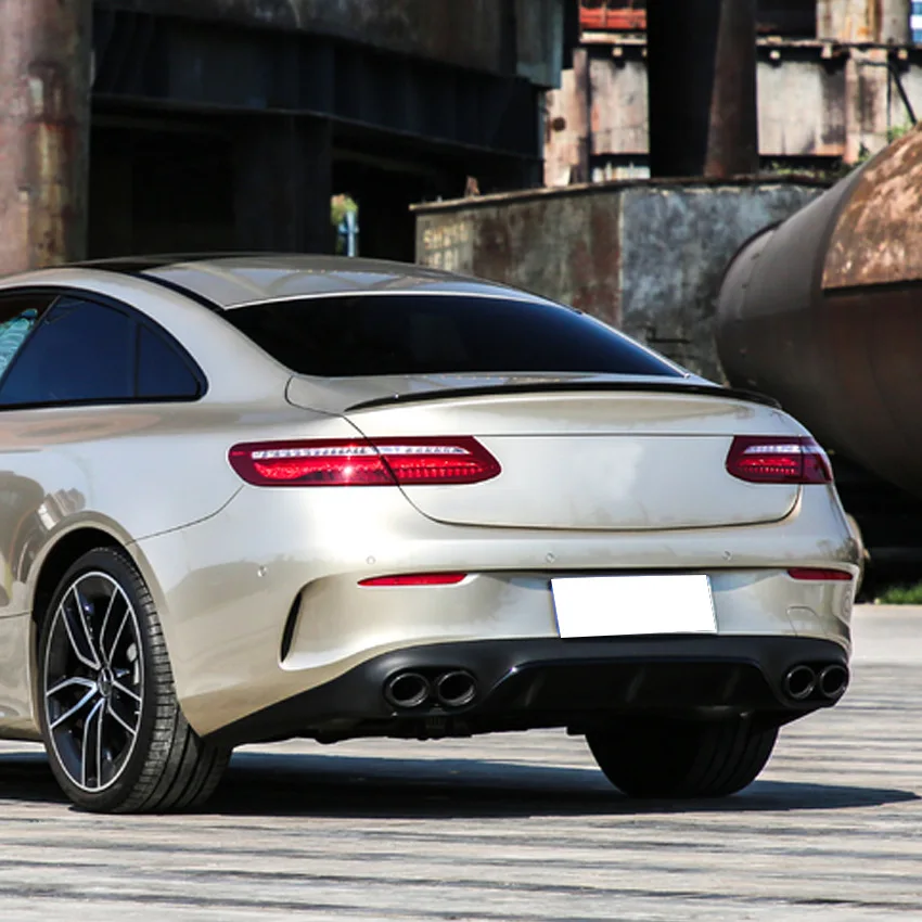 

For Mercedes E Coupe C238 2016-2025 AMG Style Spoiler Wing ABS Plastic Gloss Black