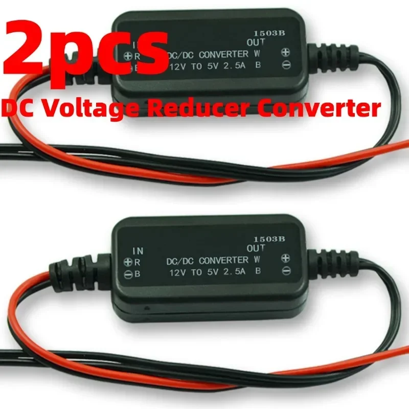 

2pcs DC Voltage Reducer Converter 12V Step Down To 5V DC-DC 2.5A Regulator 12V To 5V Power Converter 12V To 5V 2.5A Accessories