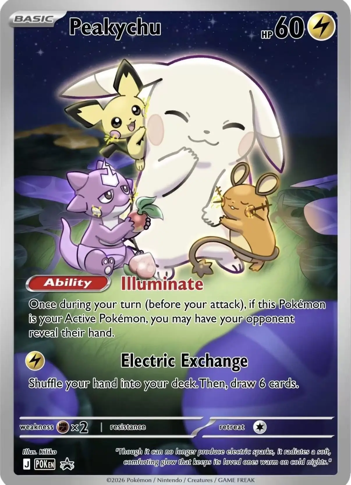 Tarjeta Coleccionable de Anime con Diseño de Pokemon Dedenne Pichu, 1 Pieza, para Regalo