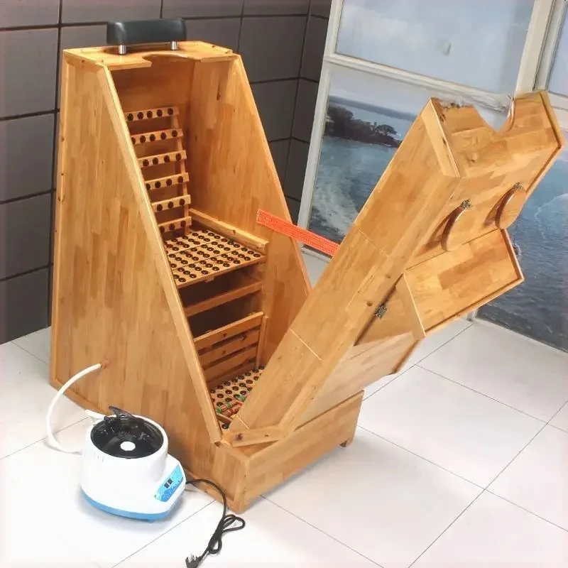 

Steam box Fumigation sweat wooden sauna bath box Steam room Home beauty salon Health center