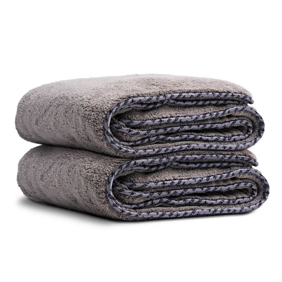

Woolly Mammoth Large Microfiber Drying Towel 36 x 25 Inch Gray, Ultra Plush Super Absorbent Car Drying Towel for Cars, Trucks, S