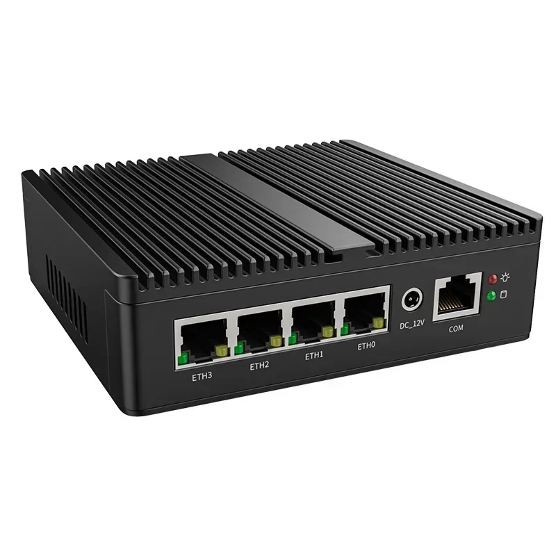 N5100 mini industrial control computer 2.5G four network port computer multi network port Gigabit soft routing host MINI PC