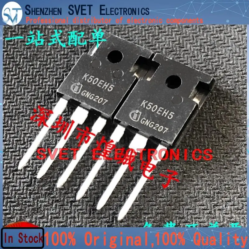 10PCS-50PCS  K50EH5 IKW50N65H5  TO-247 650V 50A  Original In Stock Fast shipping