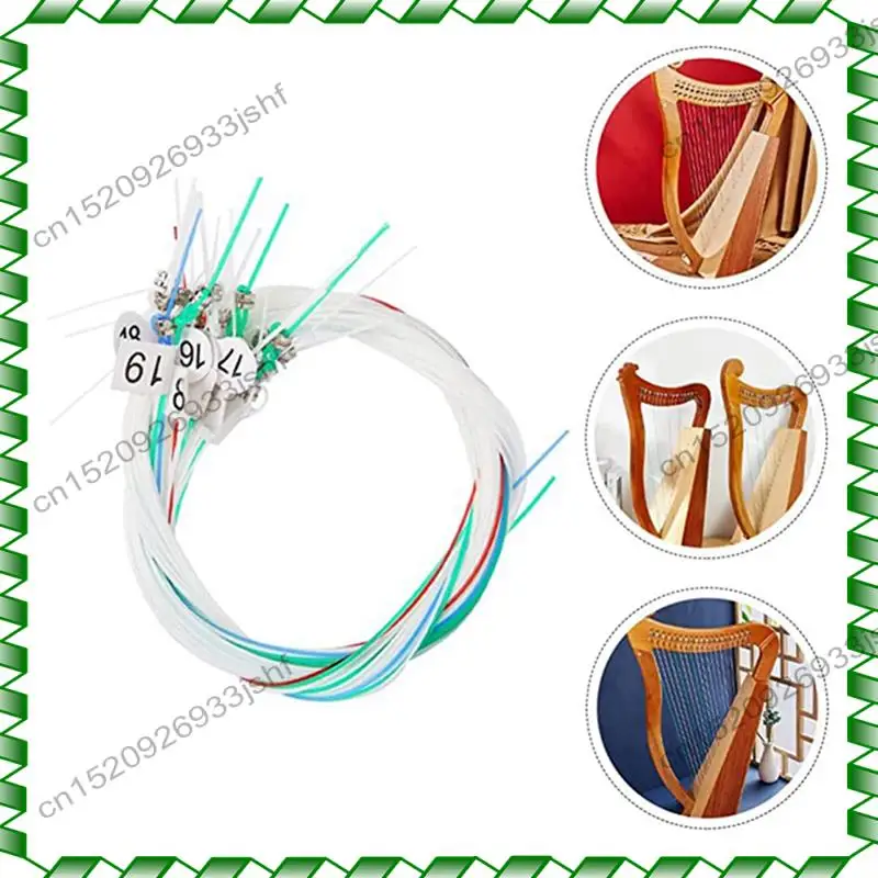 -BOFF Full Strings 1 Set 19 Nylon String Spare Parts For Seven-String Harp Harp Instrument Parts For Seven-String Harp