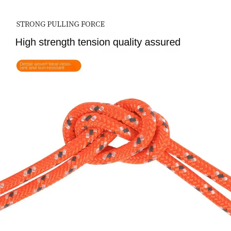 

【BIG-SALE】Outdoor Tent Ropes Roll Reflective Ropes Canopy Windproof Ropes Fixed Ropes Binding Ropes Bold Reinforcement,Red