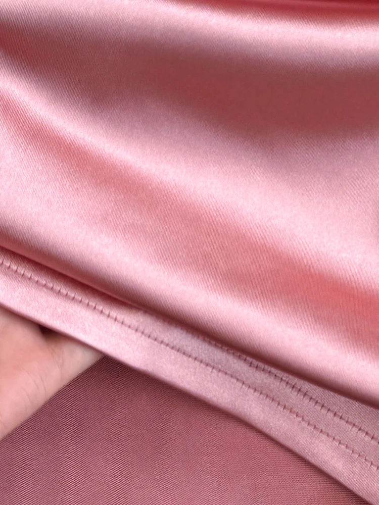 Foamlina-vestido de satén de verano para mujer, minivestido Sexy con tirantes finos recortado, sin mangas, sin espalda, ajustado, de malla, de retazos, para fiesta