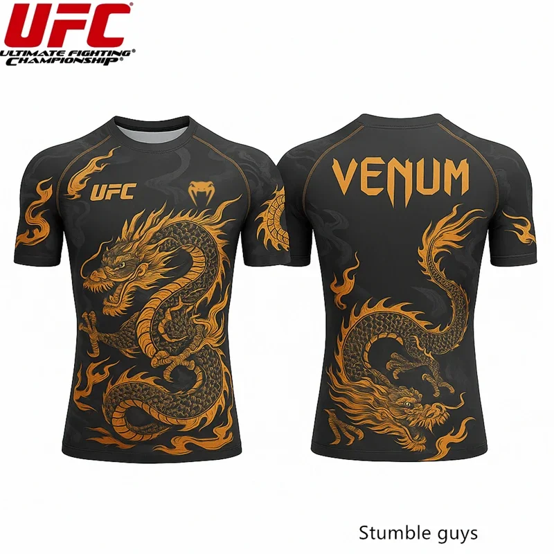 

Men's 3D Print UFC Sports Jersey T-Shirt MMA Fight Night Champion Casual Kids Short Sleeve
