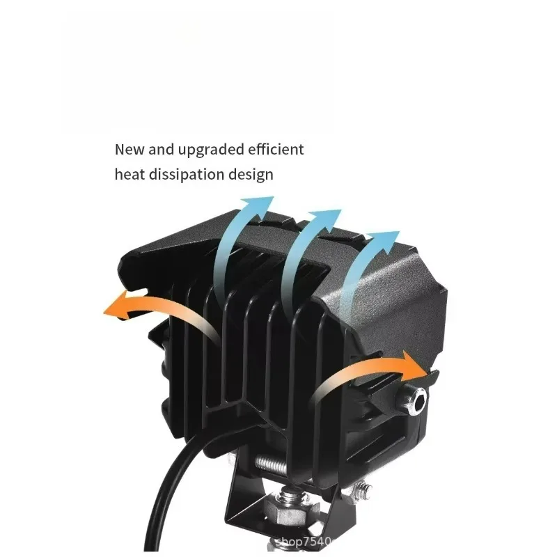 

Popu для 12 В светодиодный прожектор дальнего света/ближнего света мотоаксессуары универсальная фара для мотоцикла вспомогательный прожектор