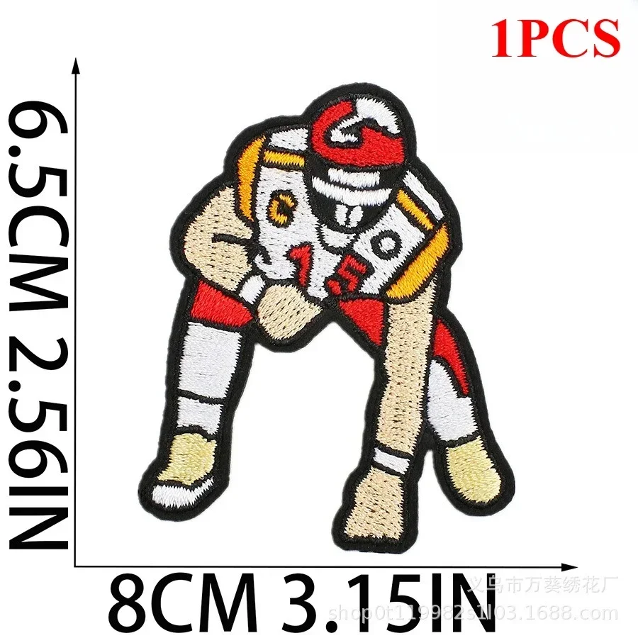 Event Embroidery Cloth Sticker Football Jersey Decorative Patch Sticker Embroidery Chapter Boy Sneakers Athlete