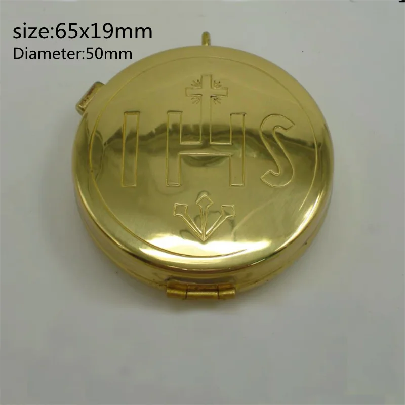 Pyx For The Eucharist Catholic Brass Host Carrier Religious Hostpital Church Holy Communion Pyxes For Hosts