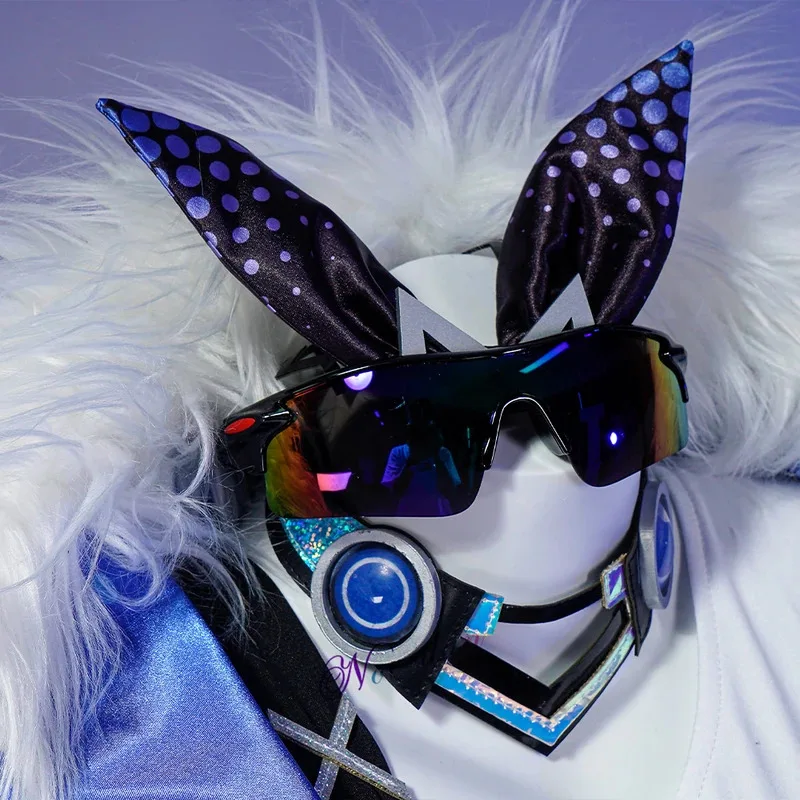 

2025 11 Honkai Star Rail Silver Wolf Косплей Костюм Парик Волосы Игровая форма Очки Пальто Сапоги Обувь Реквизит Наряд для Хэллоуина