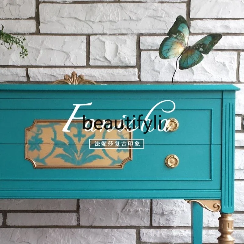 

B6 Входной шкаф из массива дерева Гостиная Прихожая Настенный декоративный шкаф для прихожей Резной светильник Роскошный шкаф с ящиками