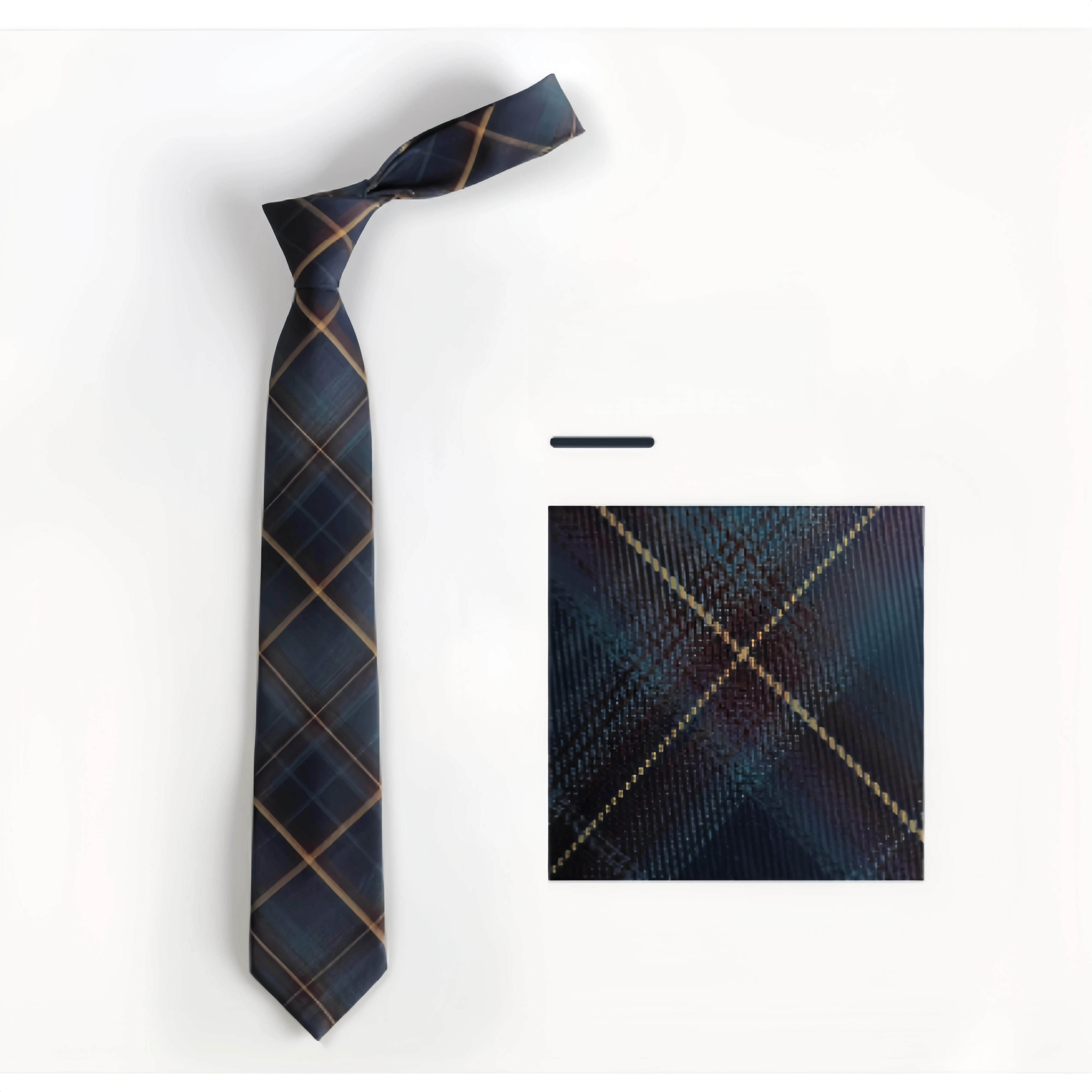 Y2K Simple JK Cotton Women Men Necktie Neckwear Cravat Bow Tie Plaid Striped Uniform Clothes Accessories view 2