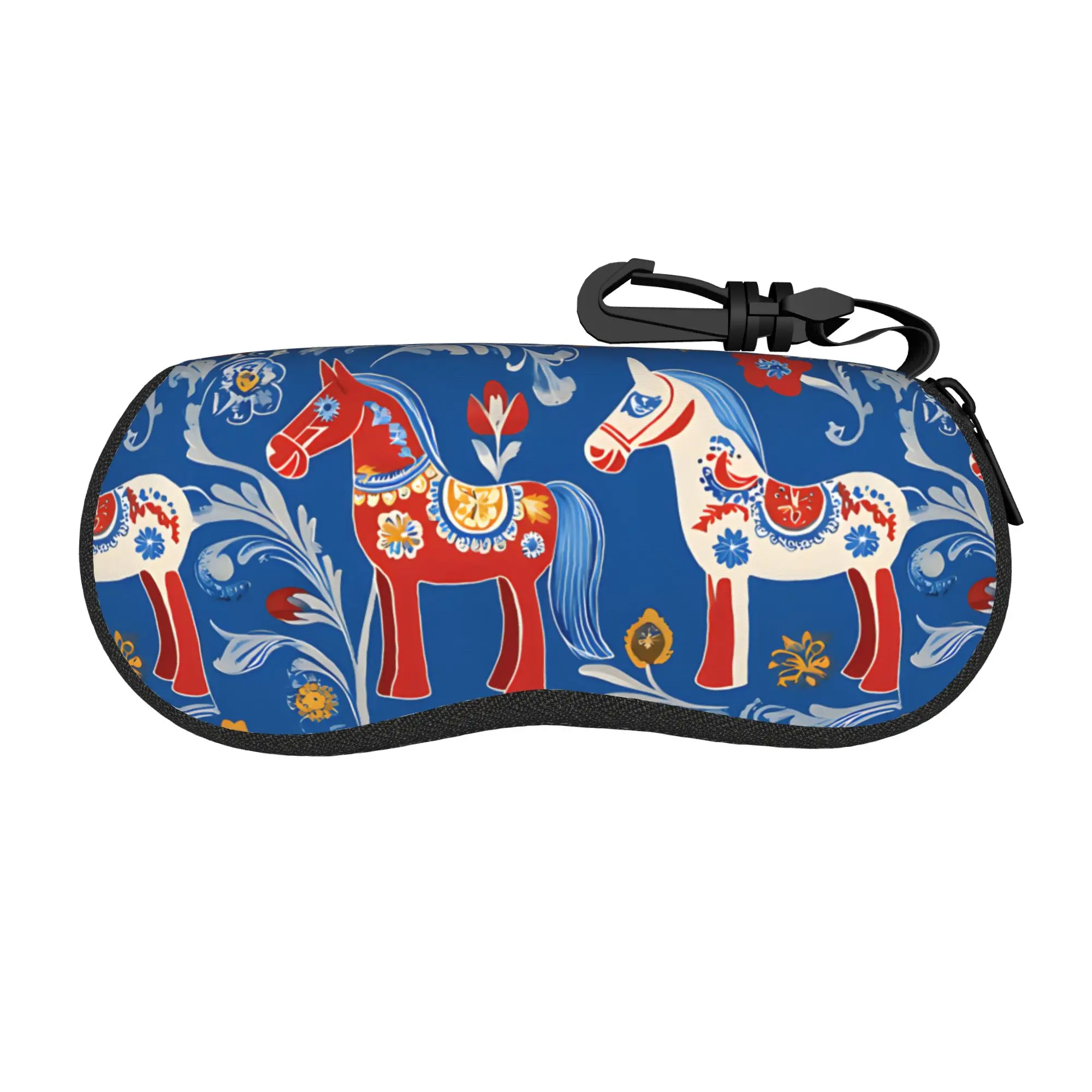 Colorful running horses Glasses Case Gift For Women  Accessories  Glasses Protector Kawaii Eye Contacts Case