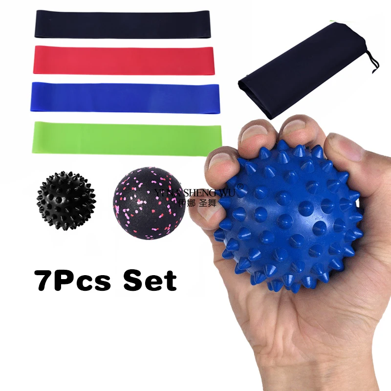7Pcd اليوغا كرات الفول السوداني تدليك الجسم فآسيا الكرة دعوى رغوة كتلة التوتر الفرقة الاسترخاء لاكروس ممارسة اللياقة البدنية تخفيف الألم