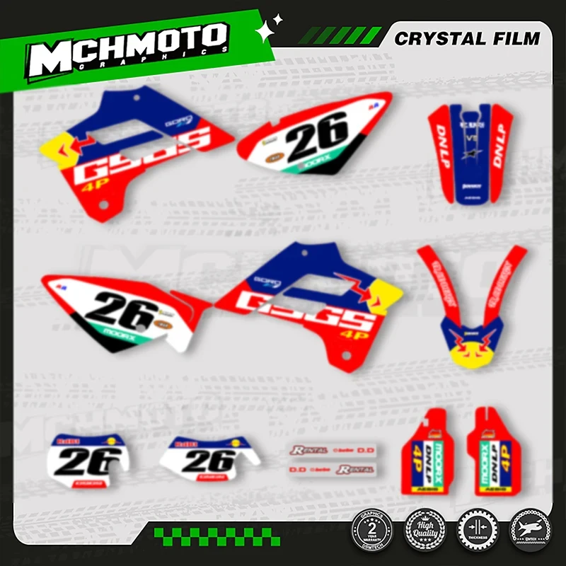 

MCHMFG For GASGAS EC 2002 2003 2004 2005 2006 EC 250 300 350 Custom Team Graphics Backgrounds Decals For 3M Stickers Kit 003